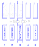 King Engine Bearings Chevy LS1/LS6/LS3 Performance Main Bearing Set - Size STDX-2