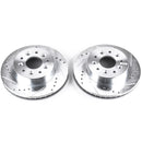 Power Stop 63-82 Chevrolet Corvette Front Evolution Drilled & Slotted Rotors - Pair-2