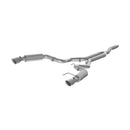 MBRP 15-18 Ford Mustang EcoBoost 2.3L T409 3in Cat Back Dual Split Rear Exit (Race Version)-1