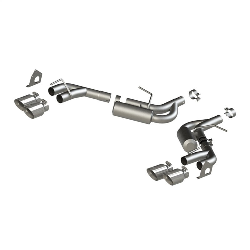 MBRP 16-19 Chevrolet Camaro V6 2.5in AL NPP Dual Axle Back Exhaust w/ 4in Quad Dual Wall Tips - 0