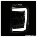 Spyder 11-16 Ford F-250/F-350 V2 Projector Headlights - Light Bar DRL - Chrome PRO-YD-FS11V2-LB-C-10
