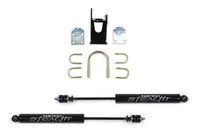 Fabtech 05-21 Ford F250/350 4WD Dual Stealth Steering Stabilizer Kit - Opposing Style - 0