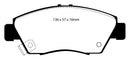 EBC 12 Acura ILX 1.5 Hybrid Yellowstuff Front Brake Pads-6