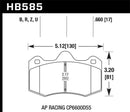 Hawk 12-14 McLaren MP4-12C HPS 5.0 Front Brake Pads-4