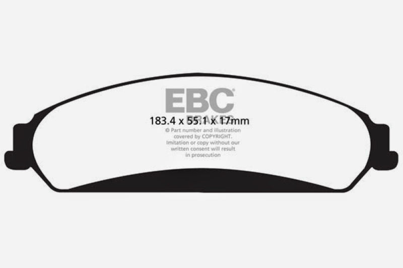 EBC 11+ Chrysler 300C 5.7 Redstuff Front Brake Pads - 0