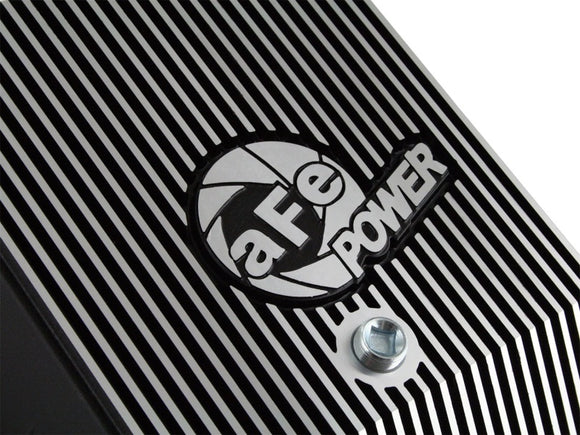 aFe Transmission Pan (Black); Ford Diesel Trucks 03-10 V8-6.0/6.4L (td)
