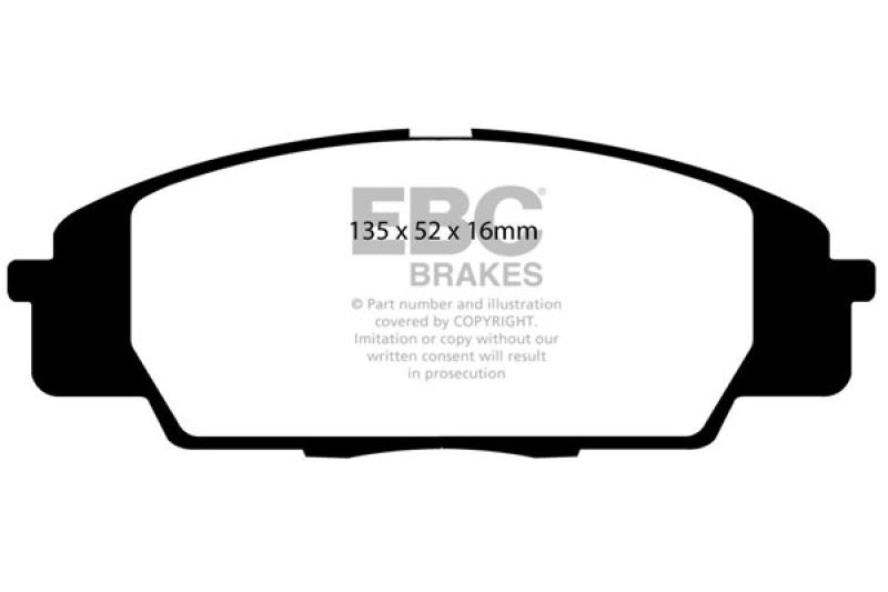 EBC 07-11 Acura CSX (Canada) 2.0 Type S Greenstuff Front Brake Pads - 0