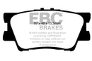 EBC 13+ Lexus ES300h 2.5 Hybrid Ultimax2 Rear Brake Pads-1