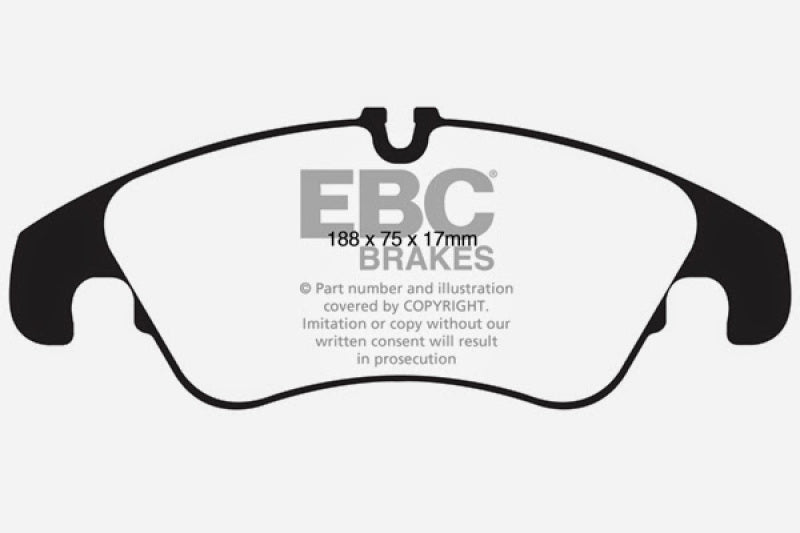 EBC 11 Audi A6 2.0 Turbo Redstuff Front Brake Pads - 0