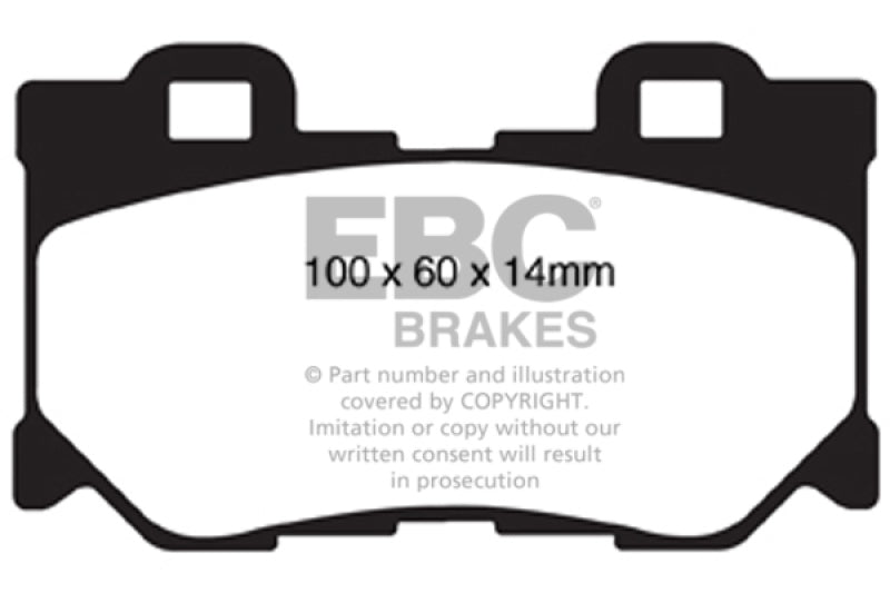 EBC 08-13 Infiniti FX50 5.0 Redstuff Rear Brake Pads - 0