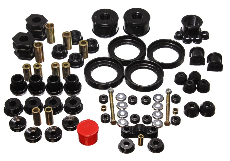 Energy Suspension 96-00 Honda Civic/CRX Black Hyper-Flex Master Bushing Set - 0