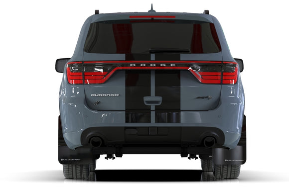 Rally Armor 16-26 Dodge Durango GT/Hellcat/RT/SRT 392/SXT Black UR Mud Flap Grey Logo