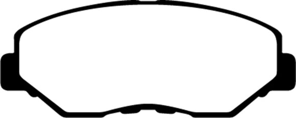 EBC 13-15 Acura ILX 1.5 Hybrid Greenstuff Front Brake Pads
