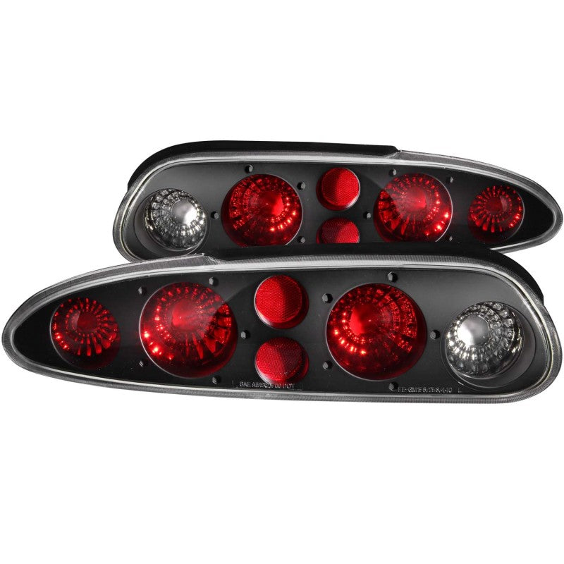 ANZO 1993-2002 Chevrolet Camaro Taillights Black - 0