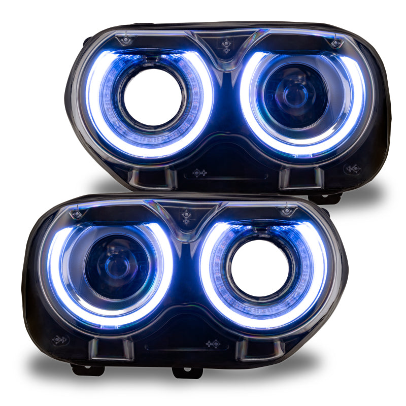 Oracle 15-21 Dodge Challenger RGB+W Headlight DRL Upgrade Kit - ColorSHIFT+W - 0