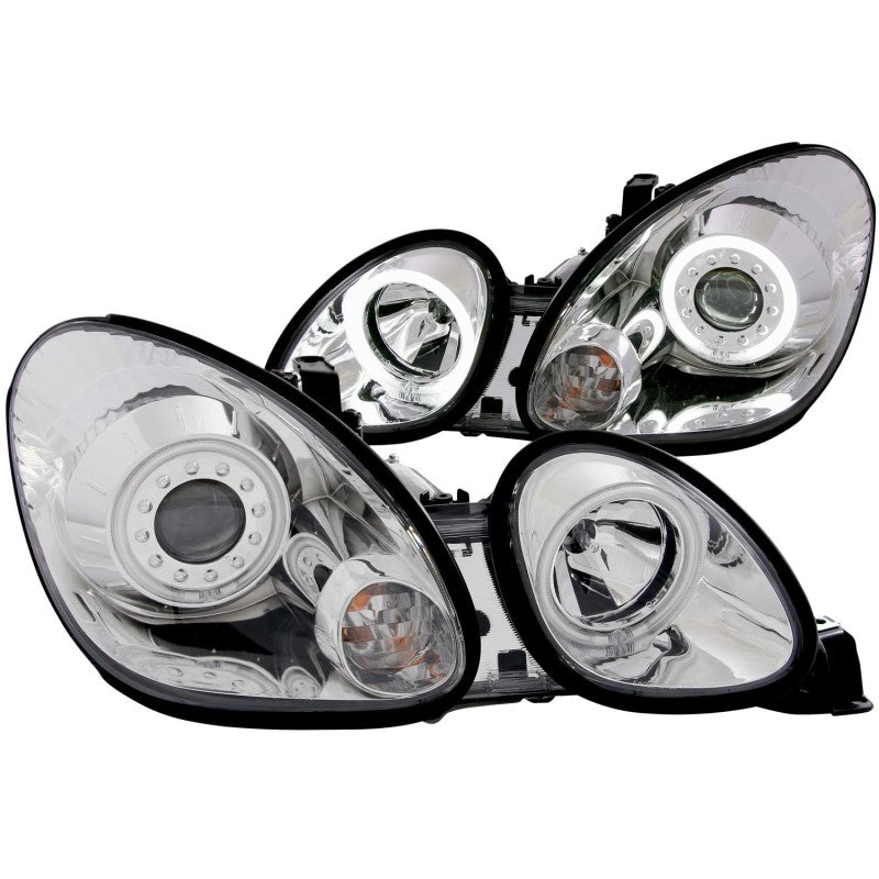 ANZO 1998-2005 Lexus Gs300 Projector Headlights w/ Halo Chrome - 0