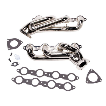 BBK 99-04 GM Truck SUV 6.0 Shorty Tuned Length Exhaust Headers - 1-3/4 Titanium Ceramic - 0