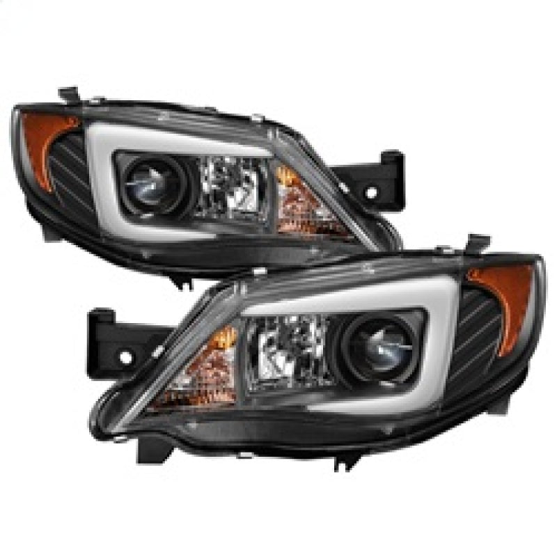 Spyder Subaru WRX 08-09 Projector Headlights - HID Model Only - Black PRO-YD-SWRX08-HID-LBDRL-BK - 0