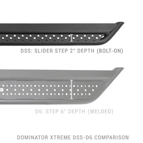 Go Rhino 2021+ Ford Bronco Dominator Extreme Side Steps w/Brackets - Textured Black - 0