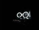 ANZO 2007-2014 Ford Expedition Projector Headlights w/ Halo Black-10