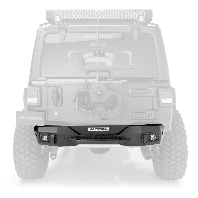 Go Rhino 18-20 Jeep Wrangler JL/JLU Rockline Rear Stubby Bumper - 0