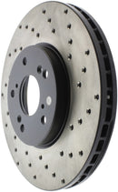 StopTech 99-08 Acura TL (STD Caliber) / 01-03 CL / 04-09 TSX Cross Drilled Left Front Rotor-5