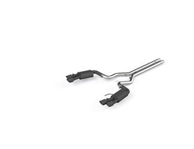 MBRP 18-19 Ford Mustang GT 5.0 3in Dual Split Rear Cat Back w/ Quad 4in Dual Wall Tips- Black Coated - 0