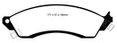 EBC 93-00 Aston Martin Virage 5.3 (PBR Caliper) Yellowstuff Front Brake Pads-4