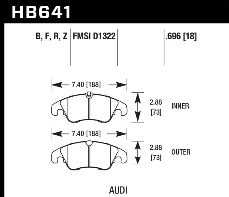 Hawk 09-10 Audi A4/A4 Quattro/A5 Quattro/Q5/S5 / 10 S4 HPS Street Front Brake Pads - 0