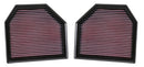 K&N Replacement Air Filter for 11-14 BMW M5/M6 4.4L V8 / 2015 M4/M3 3.0L I6  (2 per box)-4