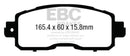 EBC 13+ Nissan Altima 2.5 (L33) Sedan Yellowstuff Front Brake Pads-4
