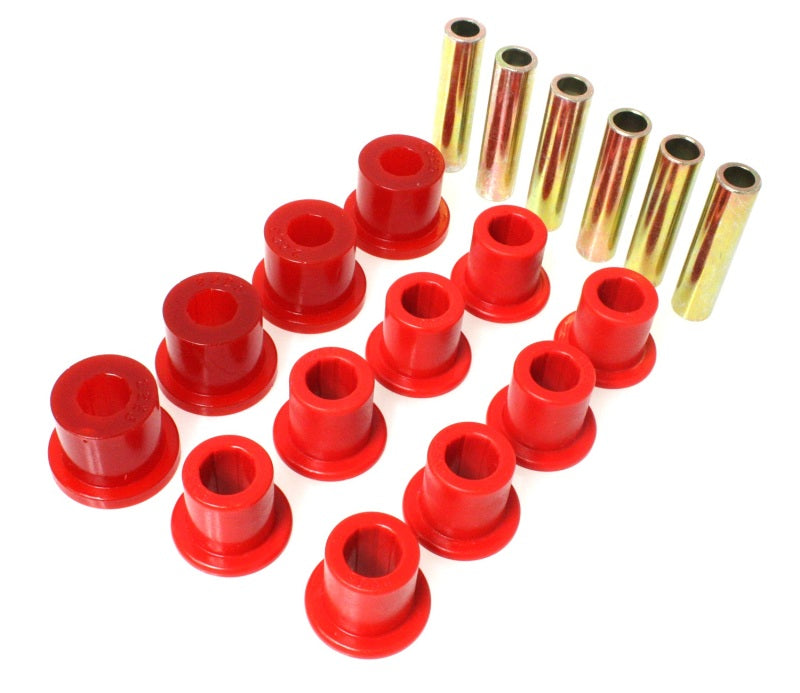 Energy Suspension Spring & Shackle Bushing - Red - 0