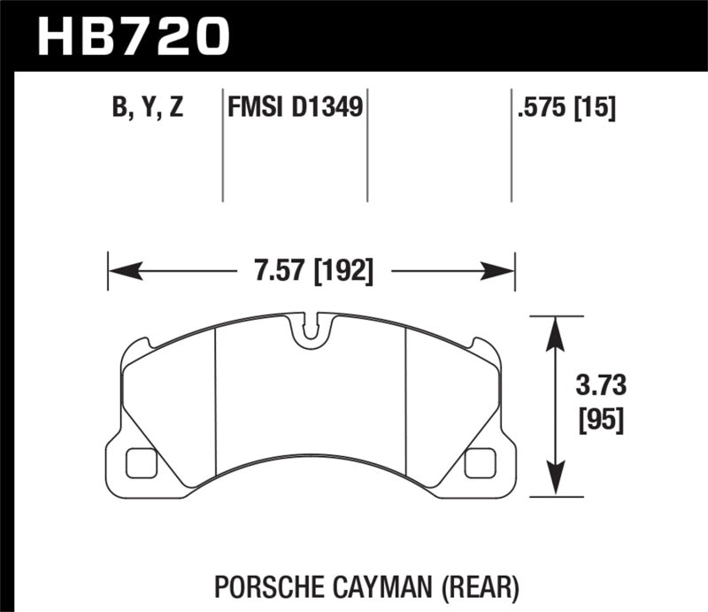 Hawk 15-17 Porsche Cayenne Front HPS 5.0 Brake Pads - 0