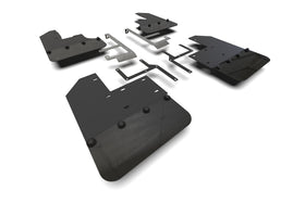 Rally Armor 19-25 Jeep JT Gladiator (Mojave/Rubicon) Black Mud Flap w/Metallic Black Logo
