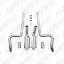 MBRP 05-09 Ford Shelby GT500 / GT Dual Split Rear Street Version 4in Tips T409 Exhaust System-7