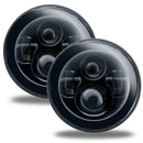 Oracle 7in High Powered LED Headlights - NO HALO - Black Bezel-7