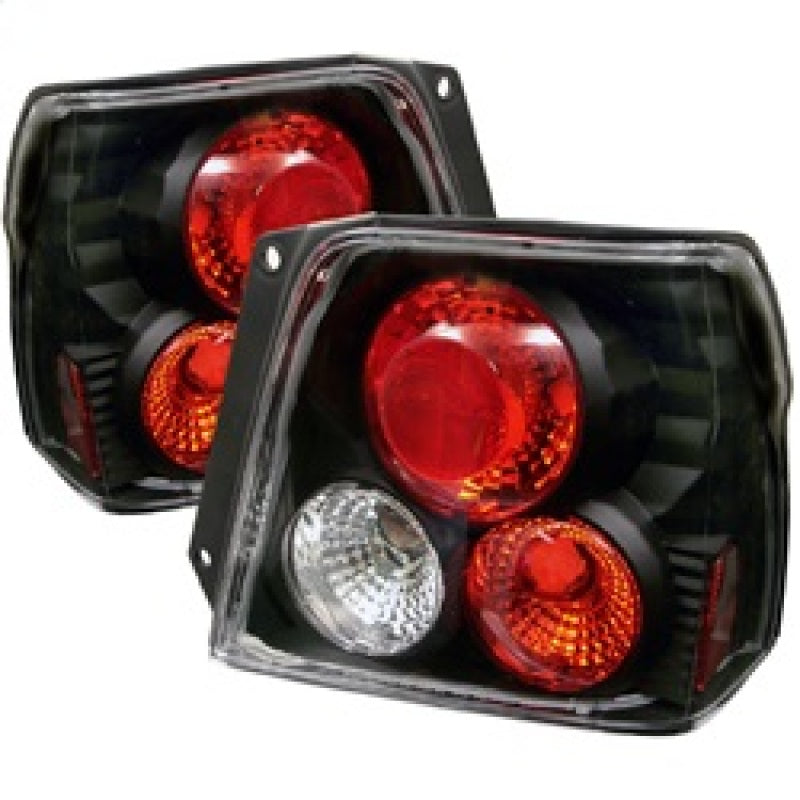 Spyder Toyota Tercel 95-98 Euro Style Tail Lights Black ALT-YD-TTER95-BK - 0