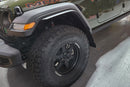 Rally Armor 19-25 Jeep JT Gladiator (Mojave/Rubicon) Black Mud Flap w/Metallic Black Logo-7
