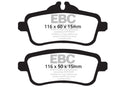 EBC 14+ Mercedes-Benz CLA45 AMG 2.0 Turbo Yellowstuff Rear Brake Pads-6