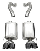 Corsa 06-13 Chevy Corvette C6 Z06 7.0L / 09-13 ZR1 6.2L Black PVD AxleBack Exhaust w/4.5in Twin Tips-3