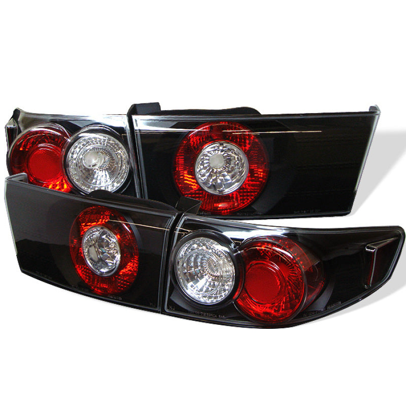 Spyder Honda Accord 03-05 4Dr Euro Style Tail Lights Black ALT-YD-HA03-4D-BK - 0