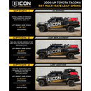 ICON 05-15 Toyota Tacoma 0-3.5in/16-17 Toyota Tacoma 0-2.75in Stage 9 Suspension System w/Billet Uca-2