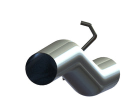 MBRP 2001-2005 Chev/GMC Duramax 6.6L Regular Cab 4in Extension-Pipe Aluminized - 0