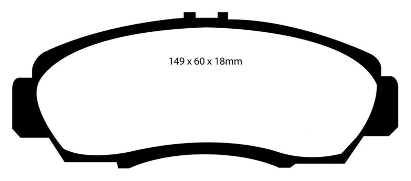 EBC 01-03 Acura CL 3.2 Redstuff Front Brake Pads - 0