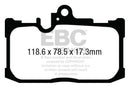 EBC 13+ Lexus GS350 3.5 F-Sport RWD Yellowstuff Front Brake Pads-4