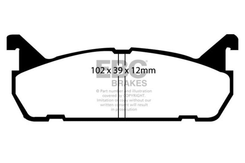 EBC 91-96 Ford Escort 1.8 Greenstuff Rear Brake Pads - 0