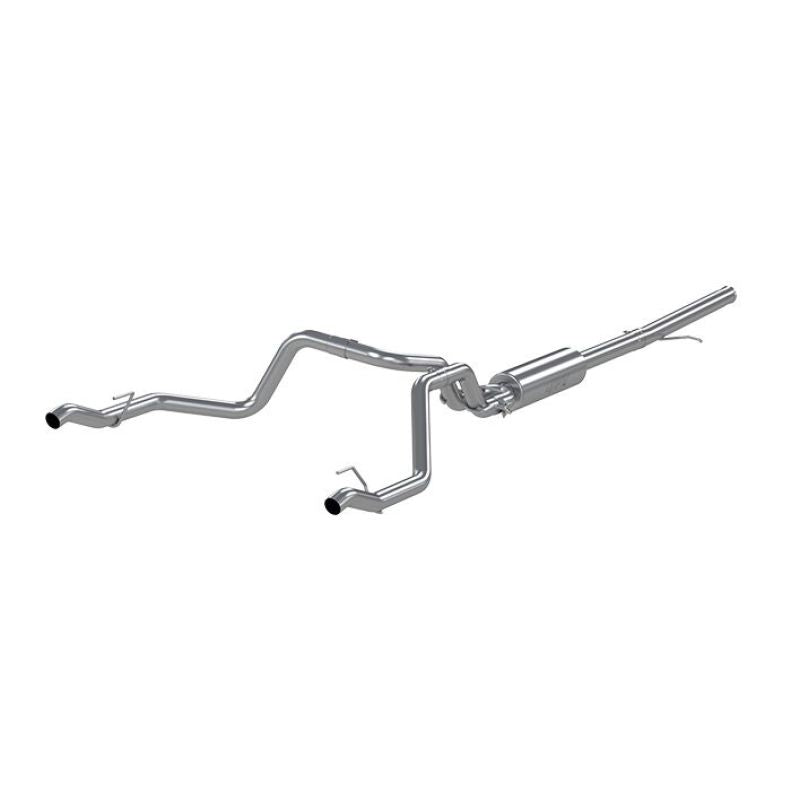 MBRP 2019 Chevrolet Silverado 1500 4.3L/5.3L 2.5in Cat Back Dual Rear Exit - Aluminized - 0