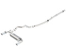 Borla 16-17 Ford Focus RS 2.3L MT Round Angle-Cut Tips Split Rear Exit ATAK Catback Exhaust-1