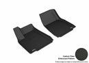 3D MAXpider 2016-2020 Tesla Model X Kagu 1st Row Floormat - Black-1