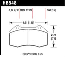 Hawk Renault Clio DTC-60 Race Front Brake Pads-1